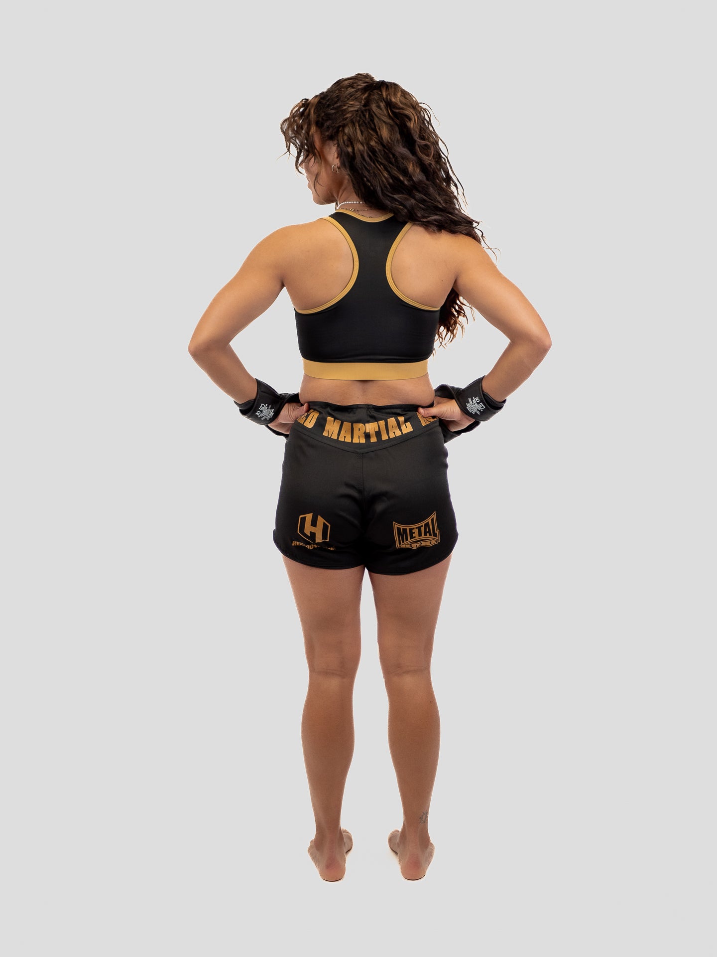 SHORT NOIR FEMME HEXAGONE MMA