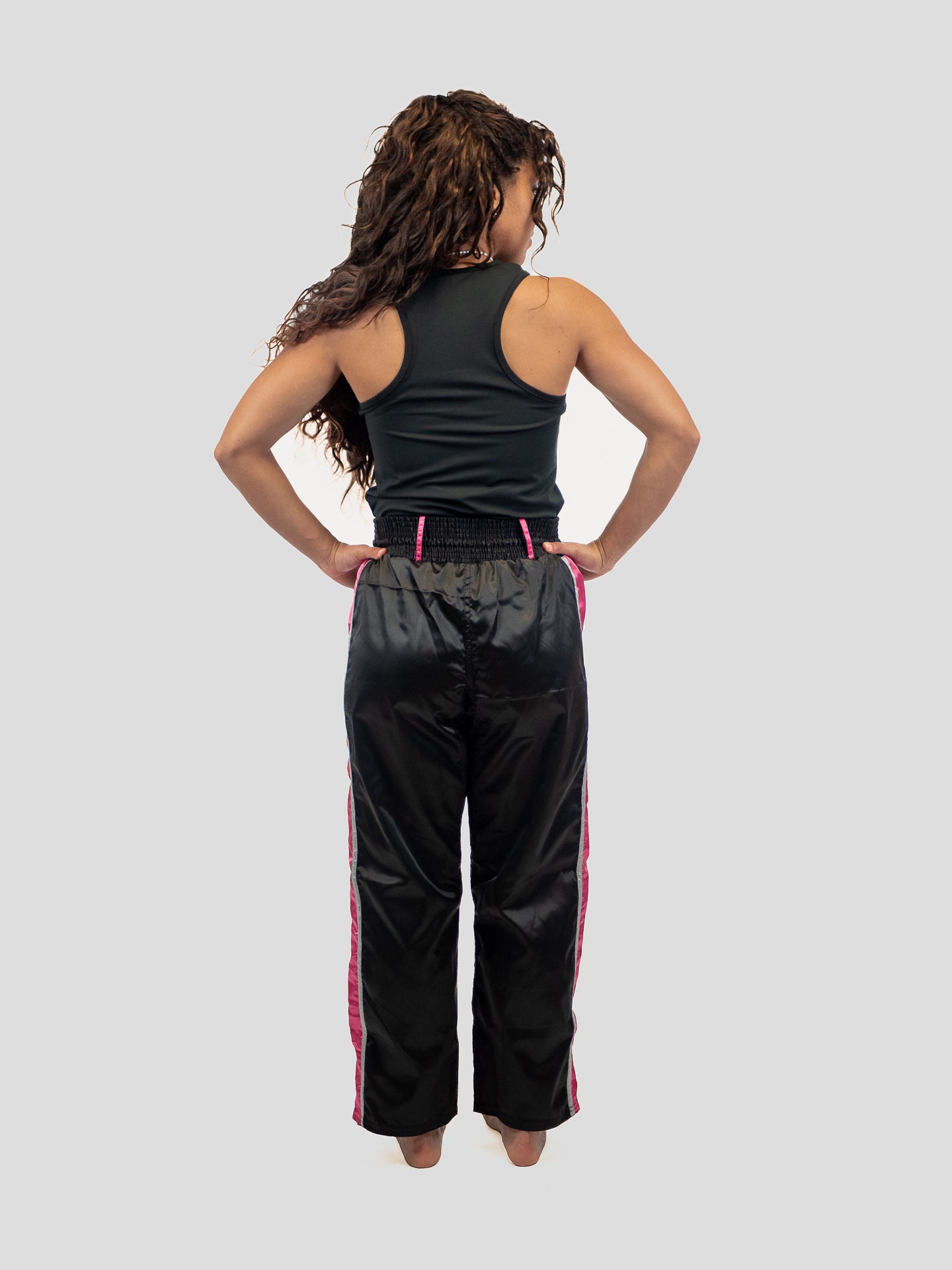 PANTALON FULL CONTACT NOIR FUCHSIA