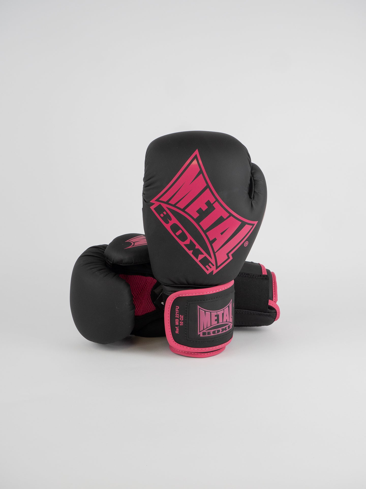 GANTS DE BOXE COMPÉTITION NOIR FUCHSIA