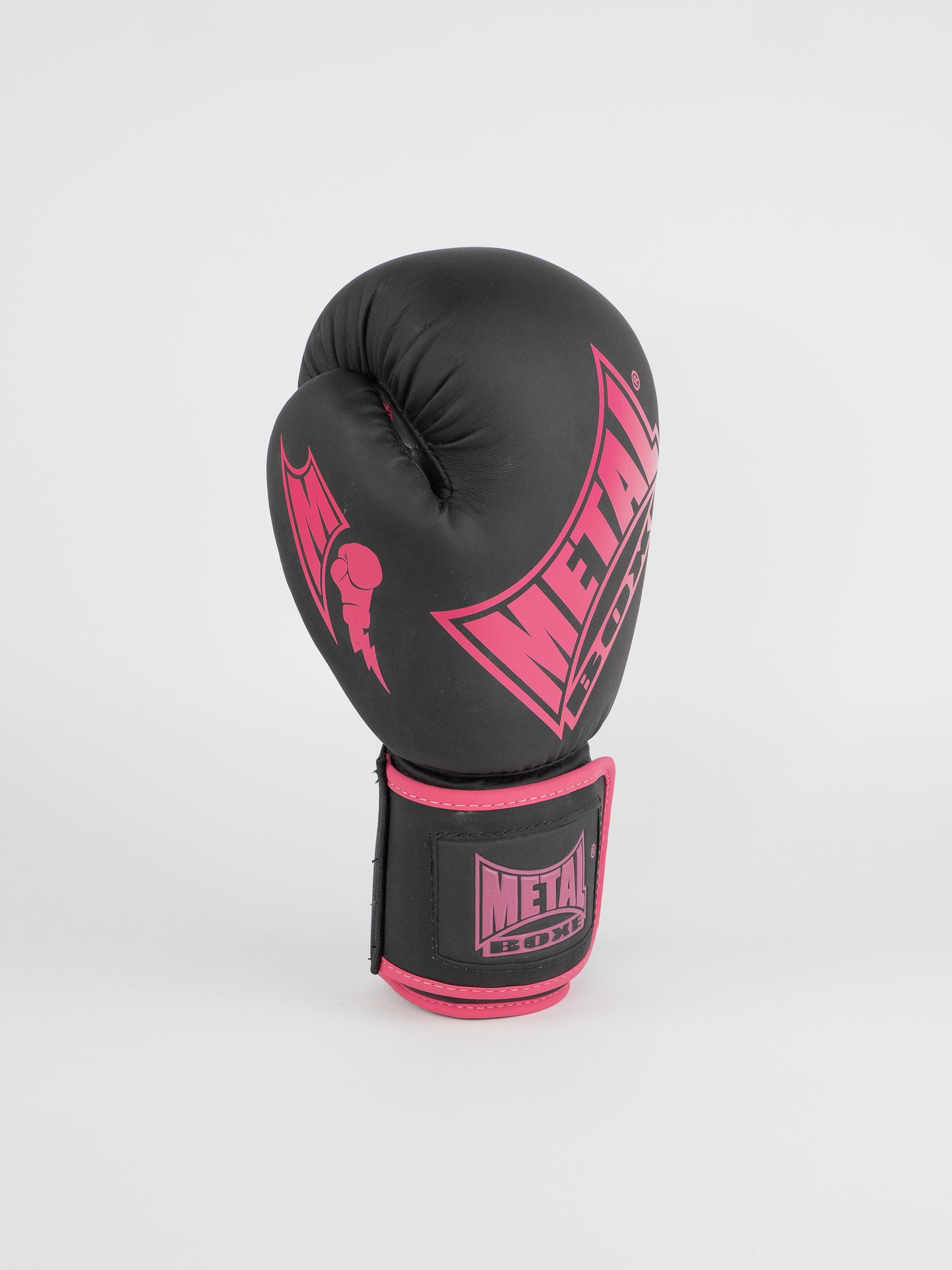 GANTS DE BOXE COMPÉTITION NOIR FUCHSIA