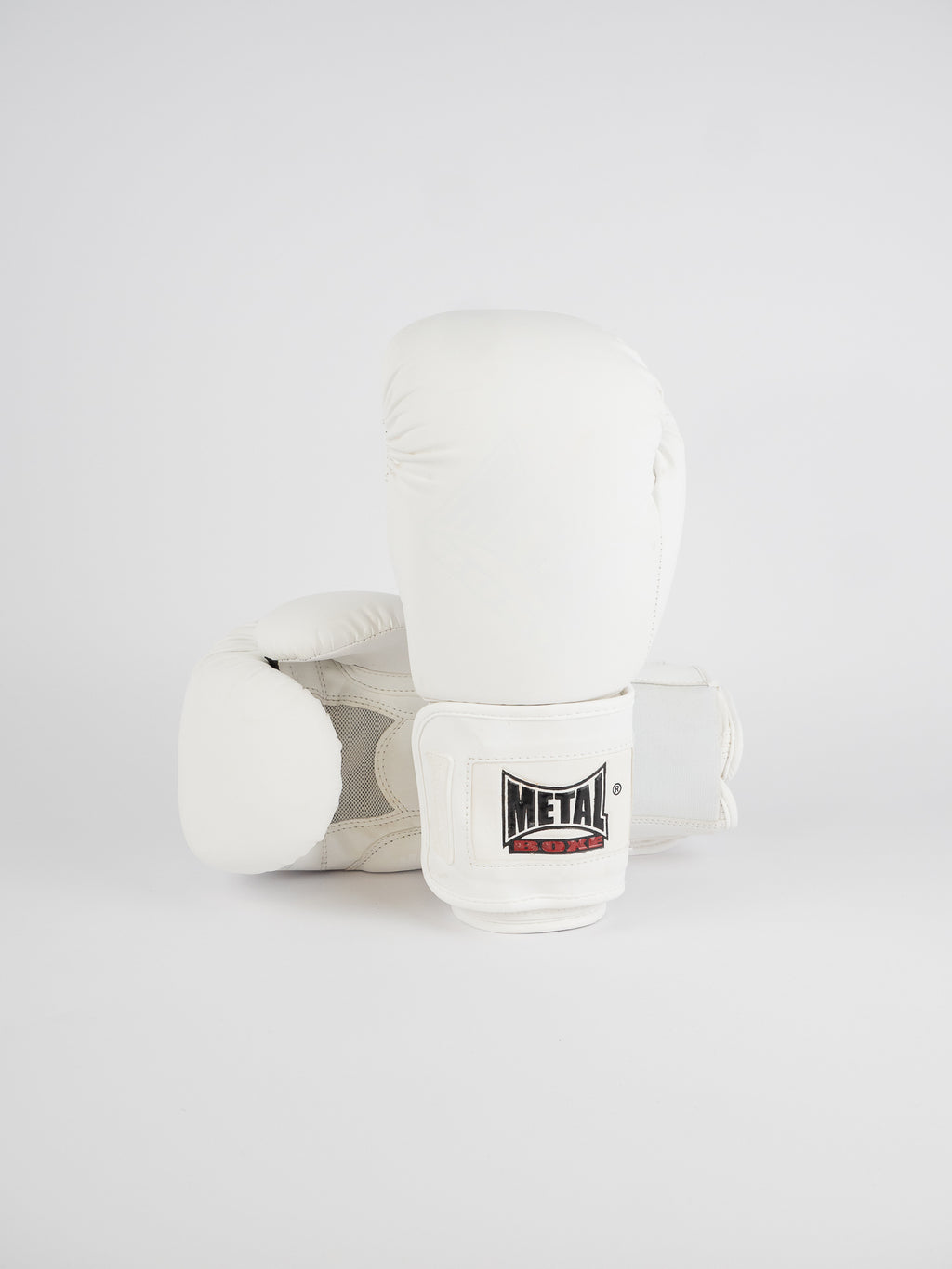 Gants De Boxe Sparring En Cuir De Vache Véritable - Blanc - à Lacets - Personnalisables (poids, Logo) - Neufs