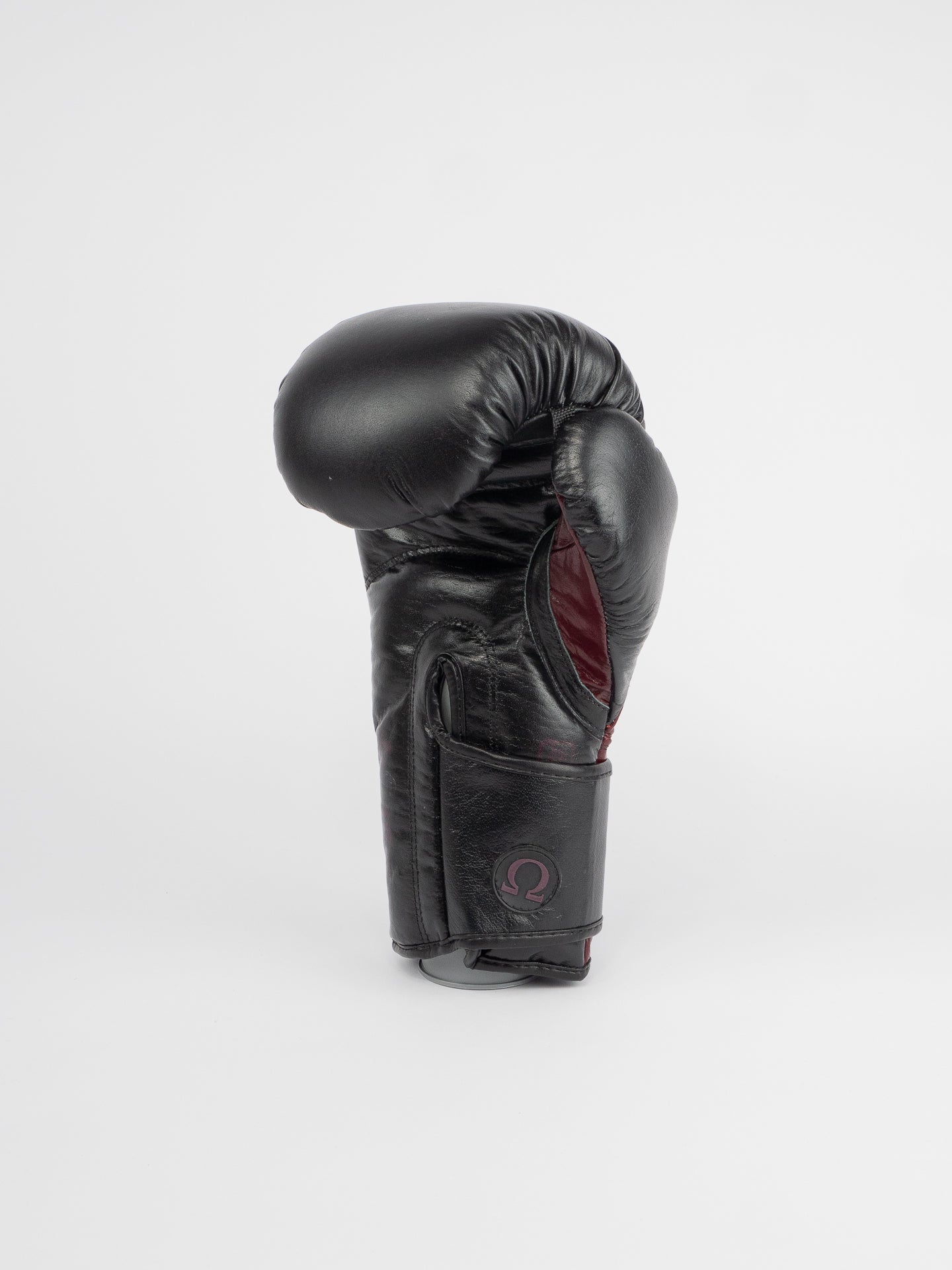 GANTS DE BOXE CUIR OMEGA NOIR BORDEAUX