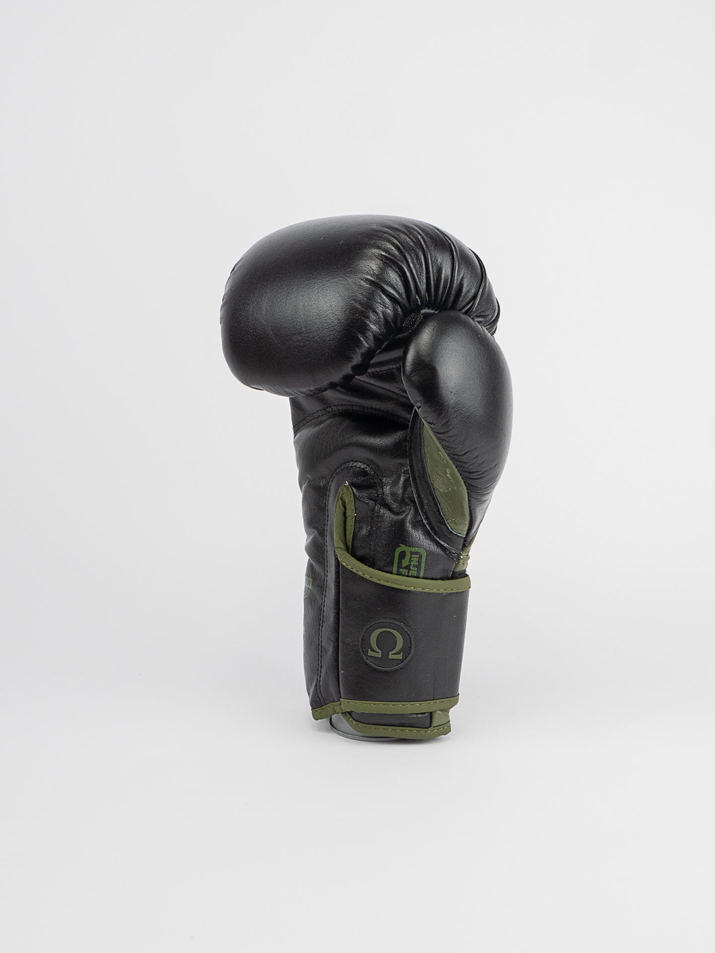 GANTS DE BOXE CUIR OMEGA NOIR KAKI