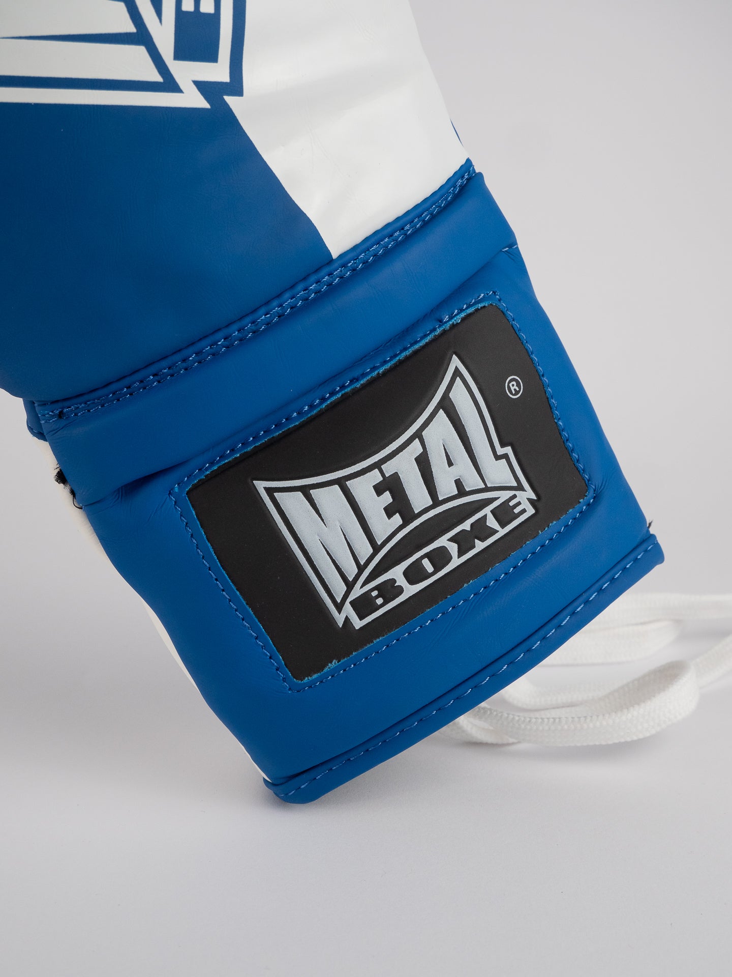 GANTS DE BOXE COMPÉTITION À LACETS BLEU