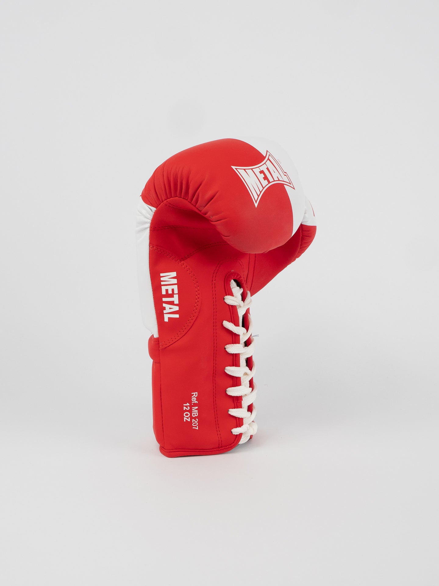 GANTS DE BOXE COMPÉTITION À LACETS ROUGE