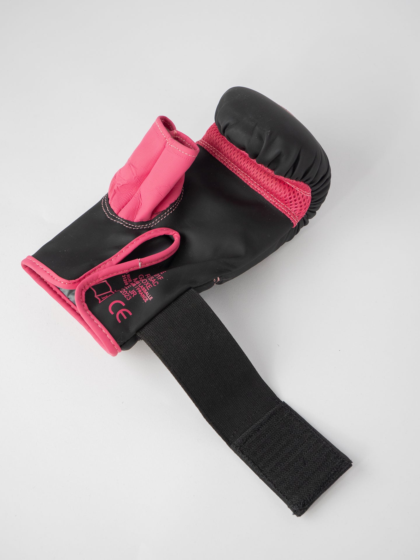 GANTS DE SAC NOIR FUCHSIA