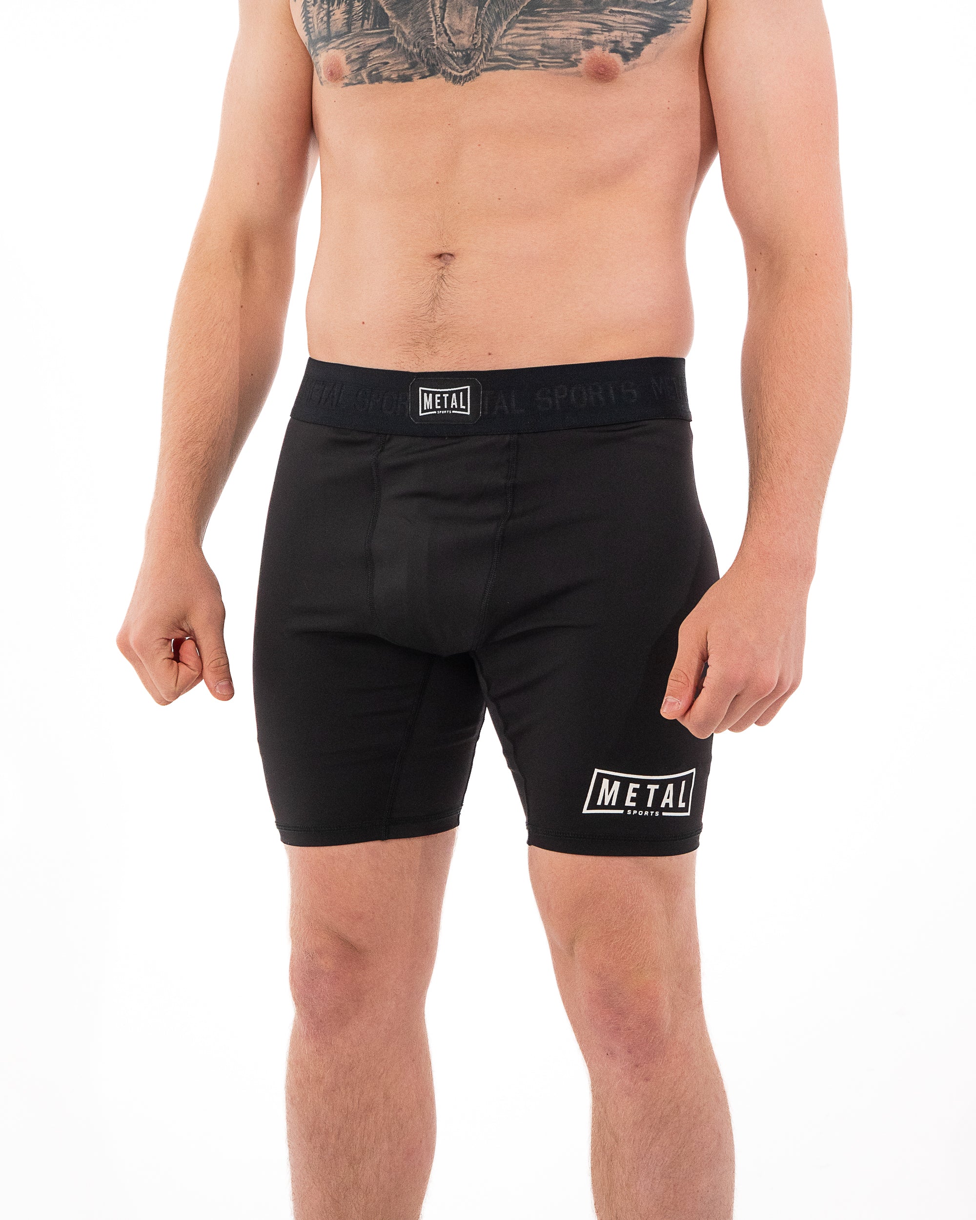SHORT DE COMPRESSION HOMME NOIR
