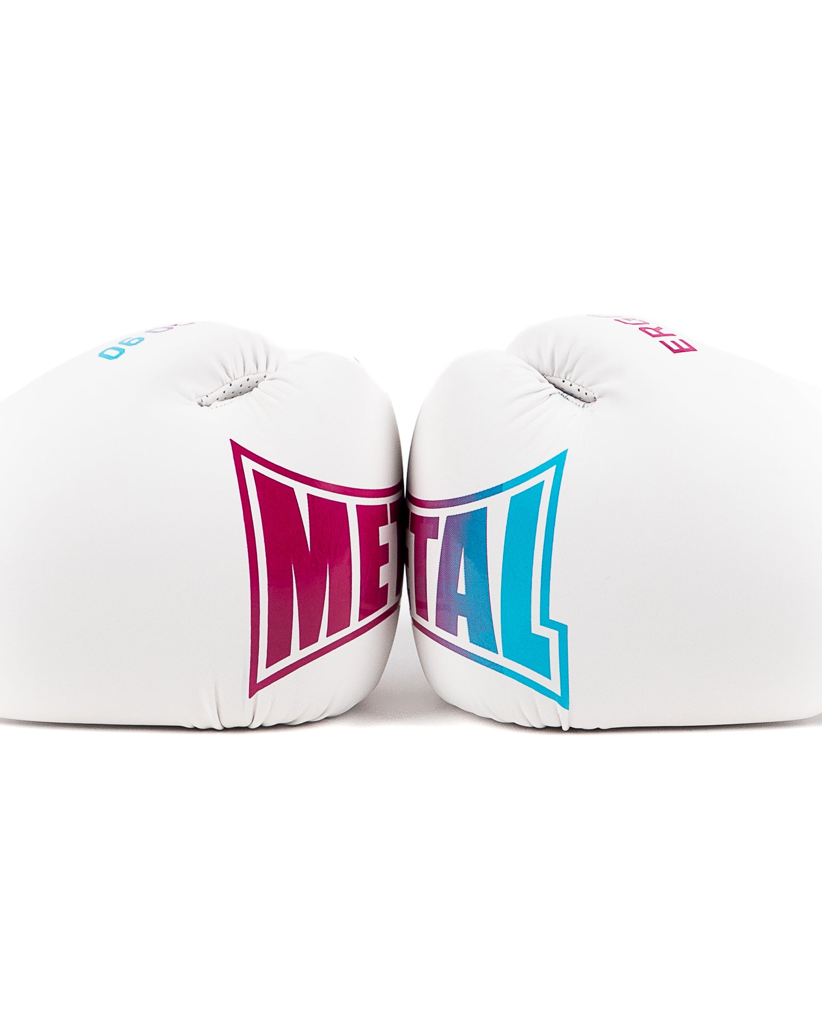 gants de boxe ergo 90 mma kick thai mousse ergonomique entrainement compétition sparring blanc rose bleu miami vibe