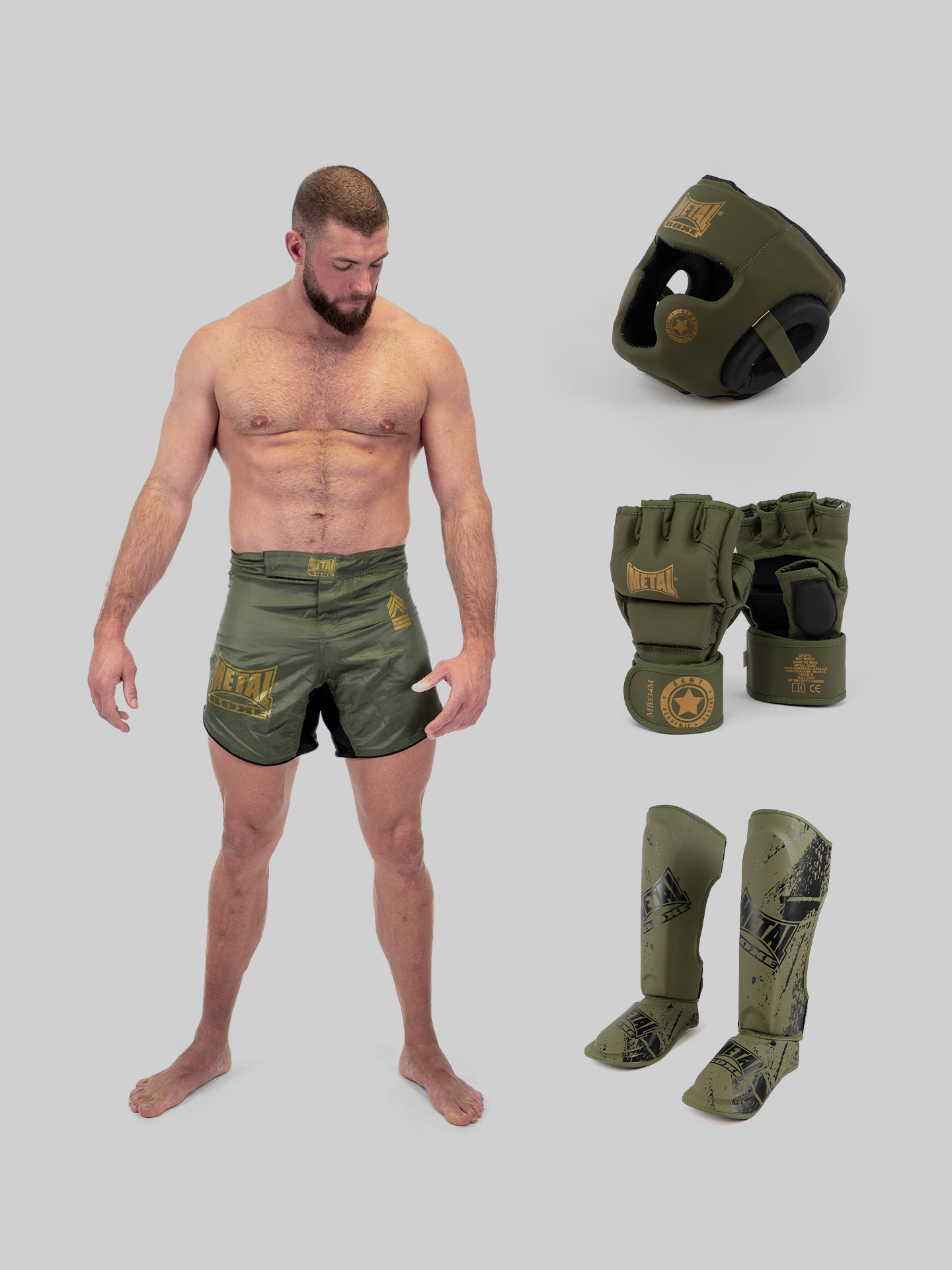 PACK MMA SPARRING MILITARY